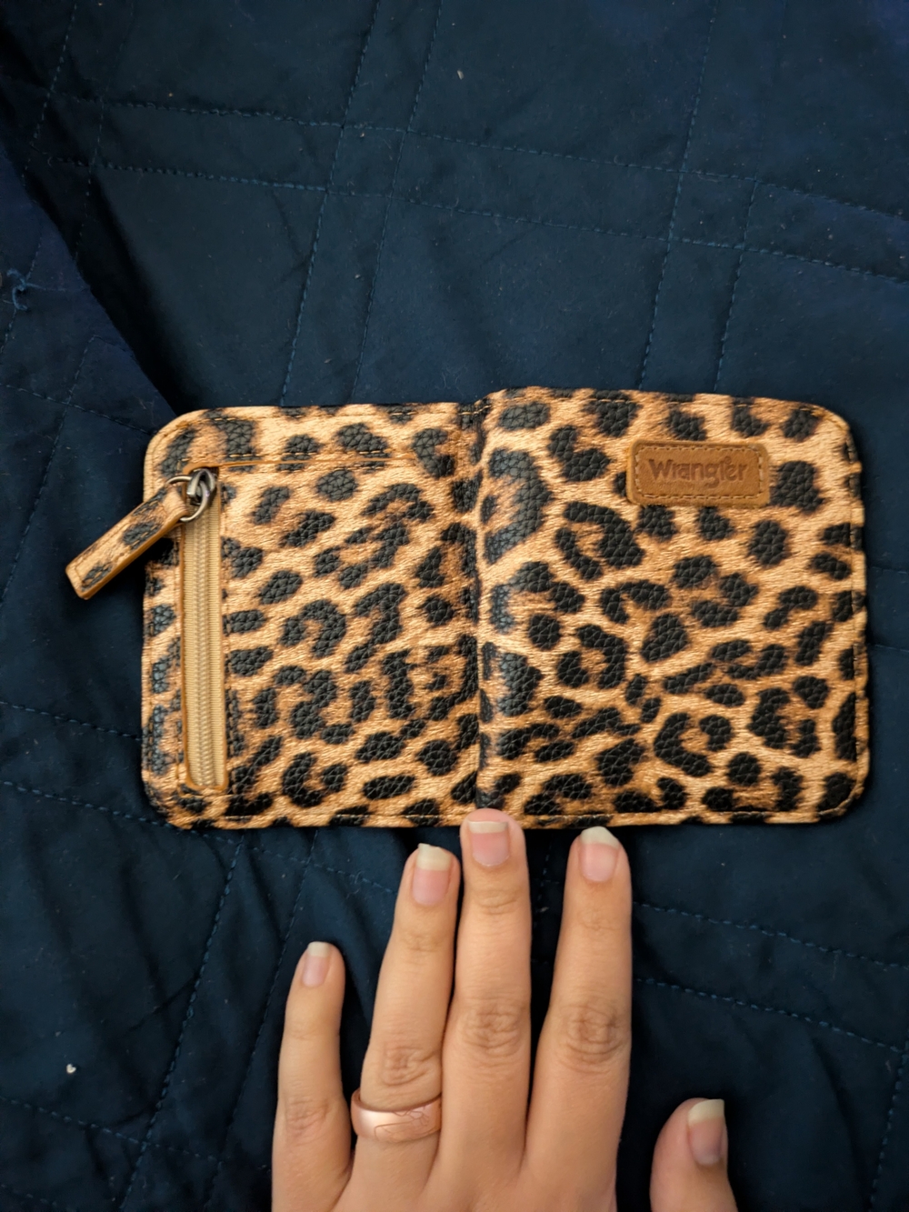 Montana West X Wrangler Small Leopard Print Wallet for Women